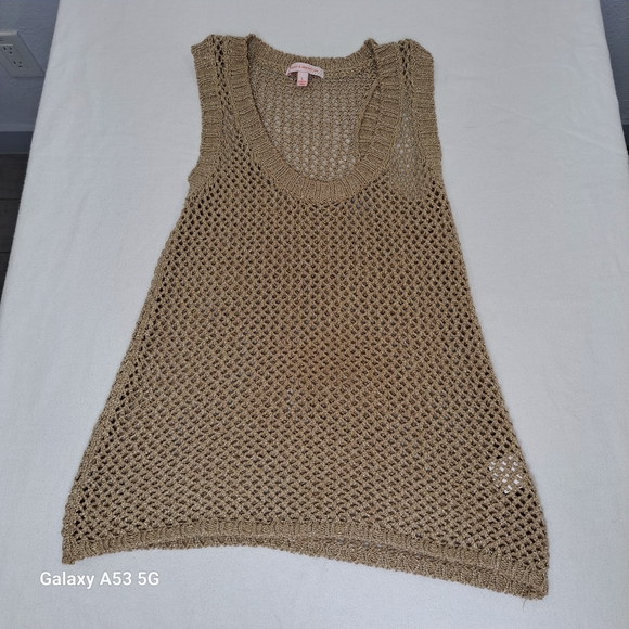 Chic Knit Sleeveless Tank Top With bright touch - Picture 1 of 5